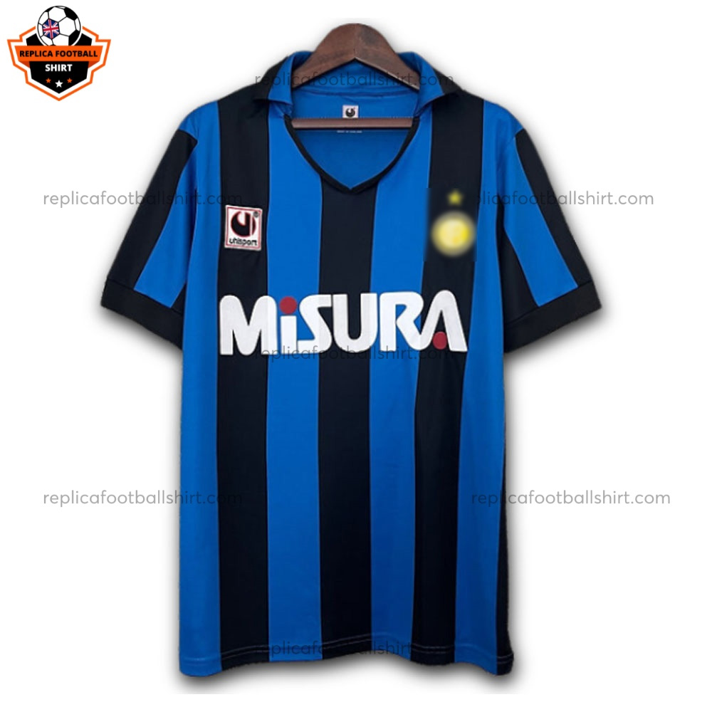 Retro Inter Milan Home Men Replica Football Shirt 1990/91 - Front View