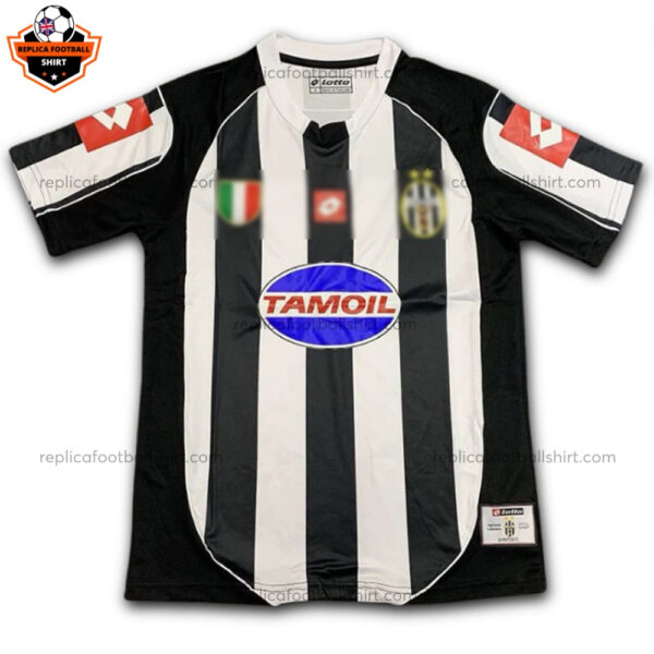 Retro Juventus Home Men Replica Football Shirt 2002/03 - Front View