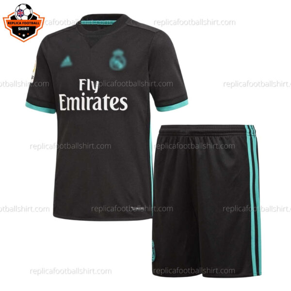 Retro Real Madrid Away Kid Replica Football Kit 2017/18 - Front View