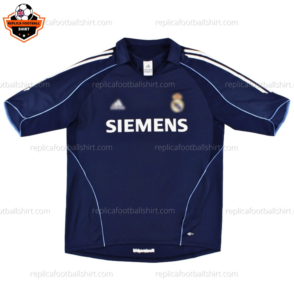 Retro Real Madrid Away Men Replica Football Shirt 2005/06 - Front View