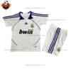 Retro Real Madrid Home Kid Replica Football Kit 2007/08 - Front View