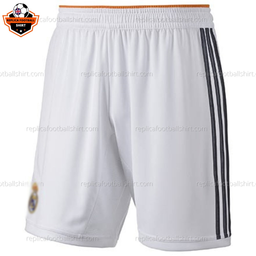 Retro Real Madrid Home Kid Replica Football Kit 2013/14 - Front Short View