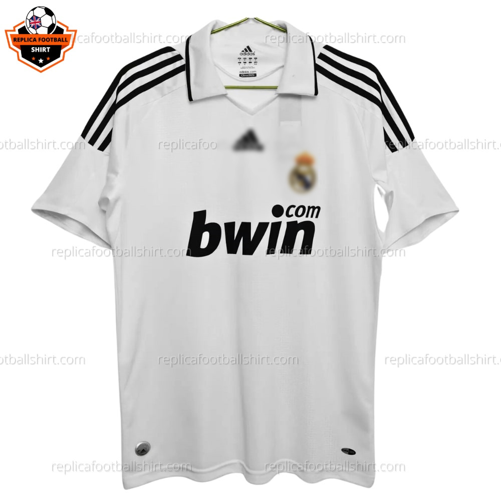 Retro Real Madrid Home Men Replica Football Shirt 2008/09 - Front View