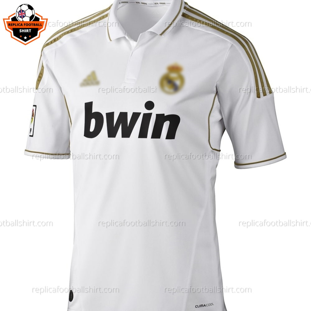 Retro Real Madrid Home Men Replica Football Shirt 2011/12 - Front View