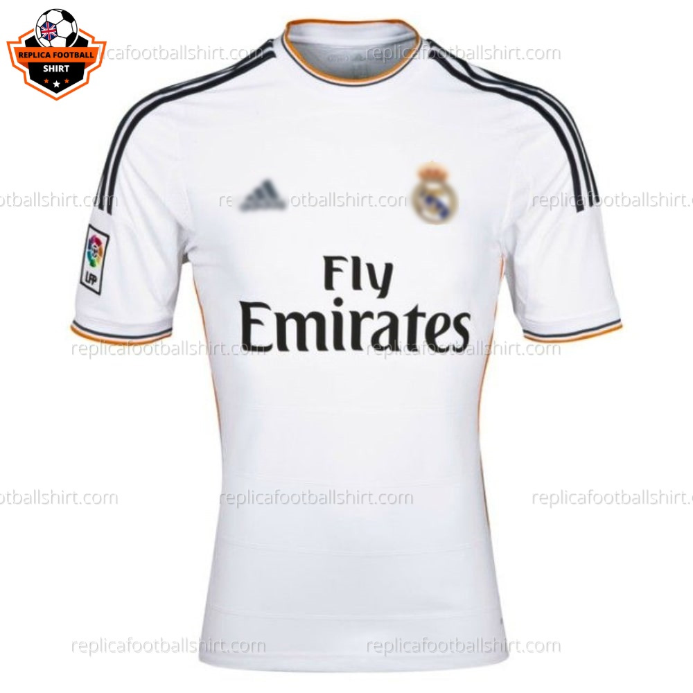 Retro Real Madrid Home Men Replica Football Shirt 2013/14 - Front View