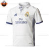 Retro Real Madrid Home Men Replica Football Shirt 2016/17 - Front View