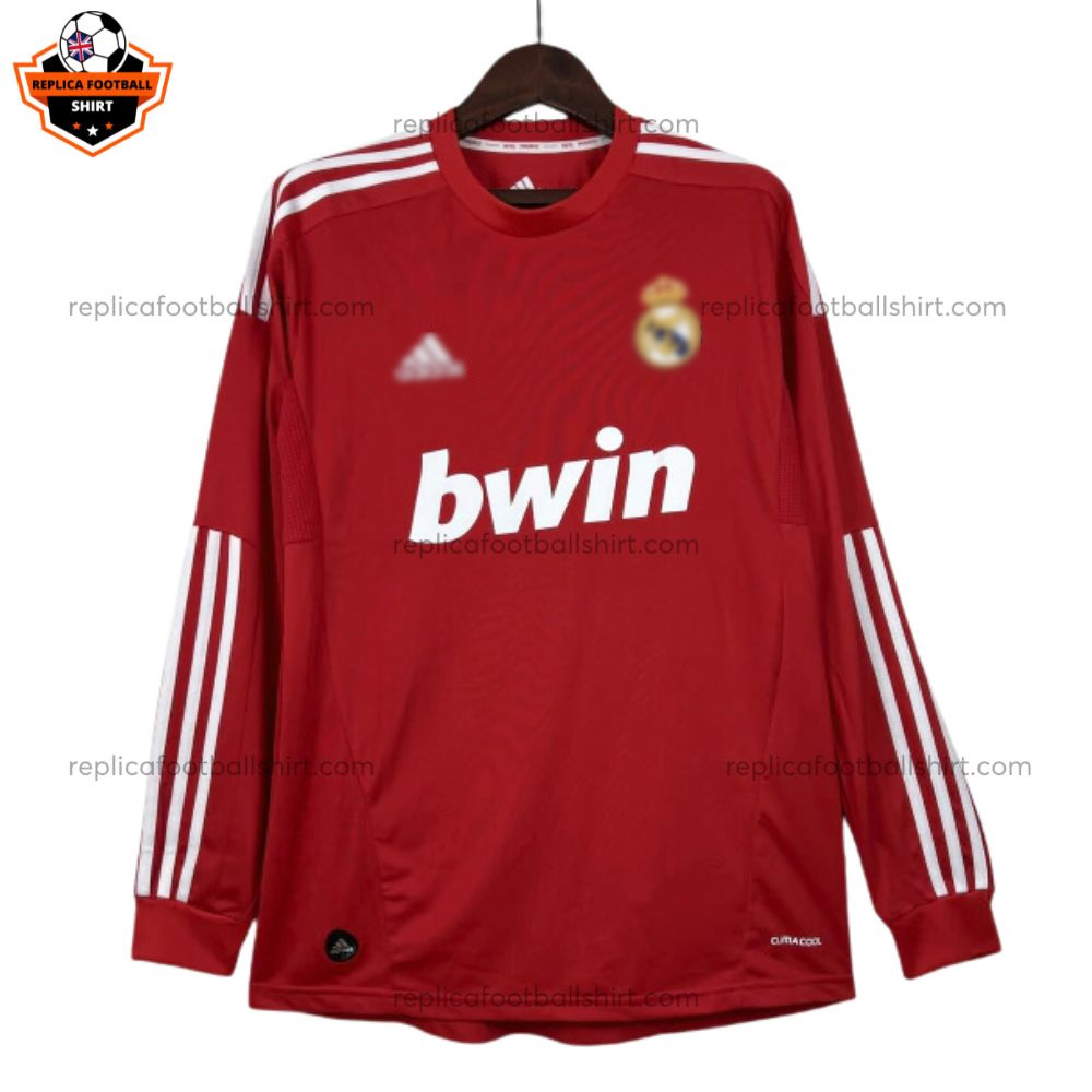 Retro Real Madrid Third Men Replica Football Shirt 2011/12 Long Sleeve - Front View