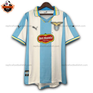 Retro SS Lazio Champion League Men Replica Football Shirt 1999/2000 - Front View