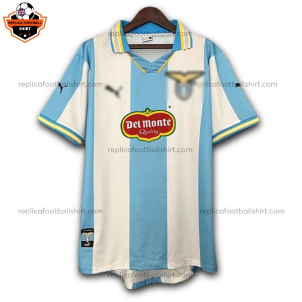 Retro SS Lazio Champion League Men Replica Football Shirt 1999/2000 - Front View