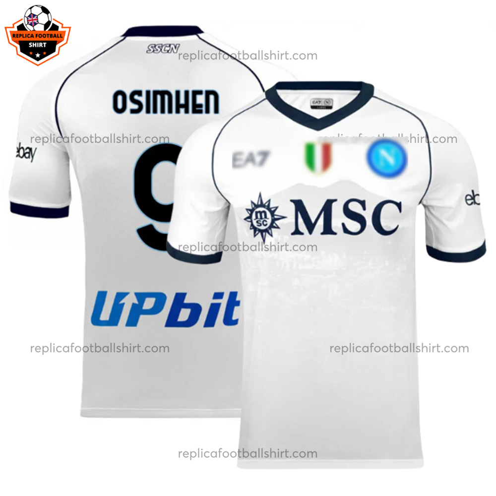 SSC Napoli Away Men Replica Football Shirt 2023/24 OSIMHEN 9 Printed - Over VIew