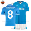 SSC Napoli Home Kid Replica Football Kit 2024/25 McTOMINAY 8 Printed - Over View