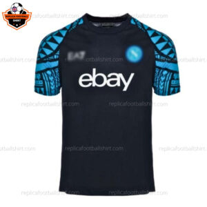 SSC Napoli Navy Pre-Match Training Men Replica Football Shirt 2023/24 - Front View