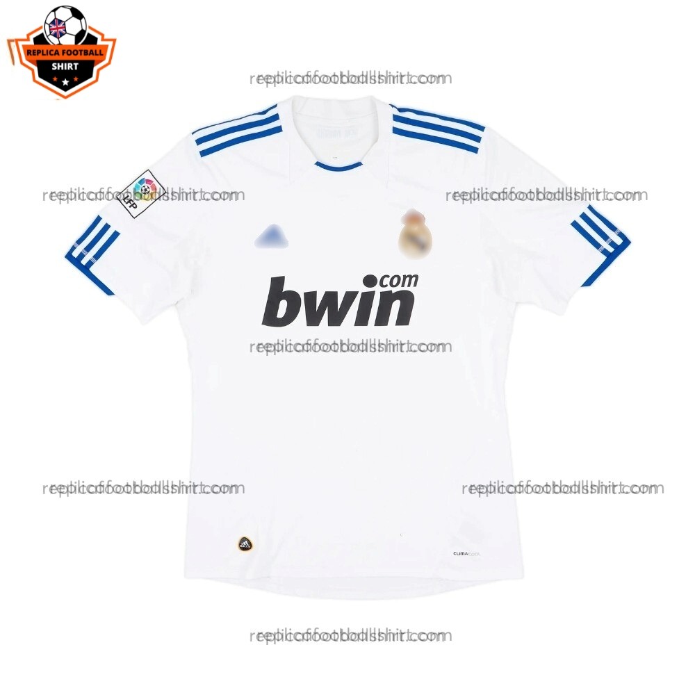 Retro Real Madrid Home Men Replica Football Shirt 2010/11 Front View