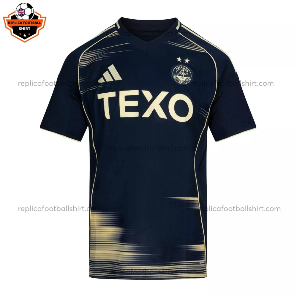Aberdeen Away Men Replica Football Shirt 2025/26 Front View