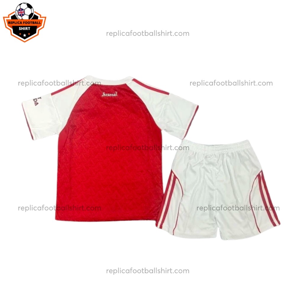 Arsenal Home Kid Replica Football Kit 2025/26 Back View