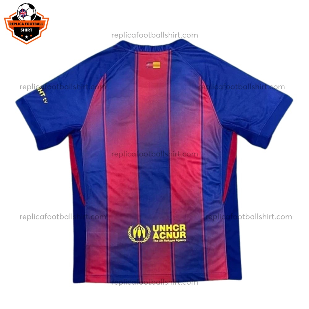 Barcelona Home Men Replica Football Shirt 2025/26 - Back View