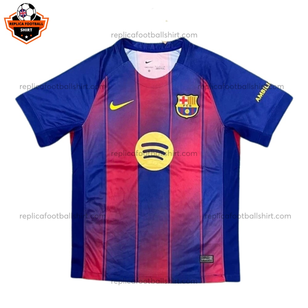 Barcelona Home Men Replica Football Shirt 2025/26 - Front View
