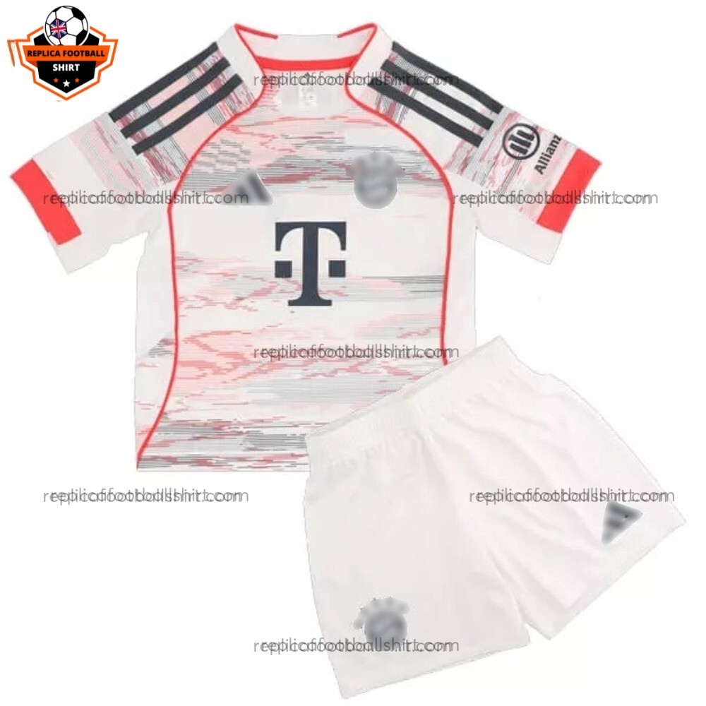 Bayern Munich Away Kid Replica Football Kit 2025/26 Front View