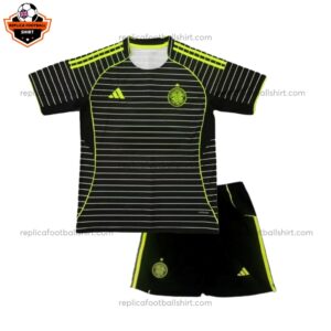 Celtic Away Kid Replica Football Kit 2025/26 Front View
