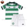 Celtic Home Kid Replica Football Kit 2025/26 Front View
