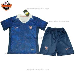 France Home Kid Replica Football Kit 2025/26 Front View