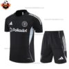 Inter Miami Black Pre Match Training Kid Replica Football Kit 2025/26 Front Side View
