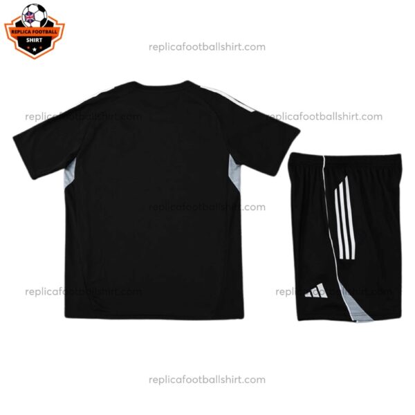 Inter Miami Black Pre Match Training Kid Replica Football Kit 2025/26 Back View