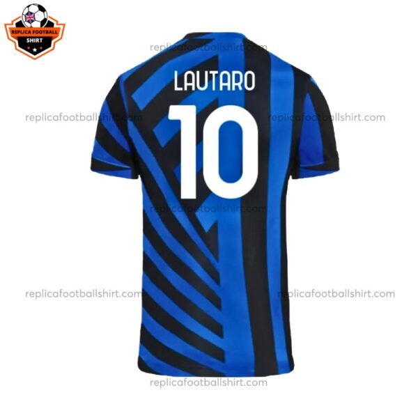 Inter Milan LAUTARO 10 Home Men Replica Football Shirt 2024/25 Back View