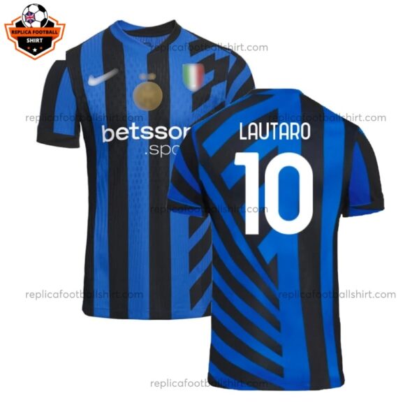 Inter Milan LAUTARO 10 Home Men Replica Football Shirt 2024/25 Full View
