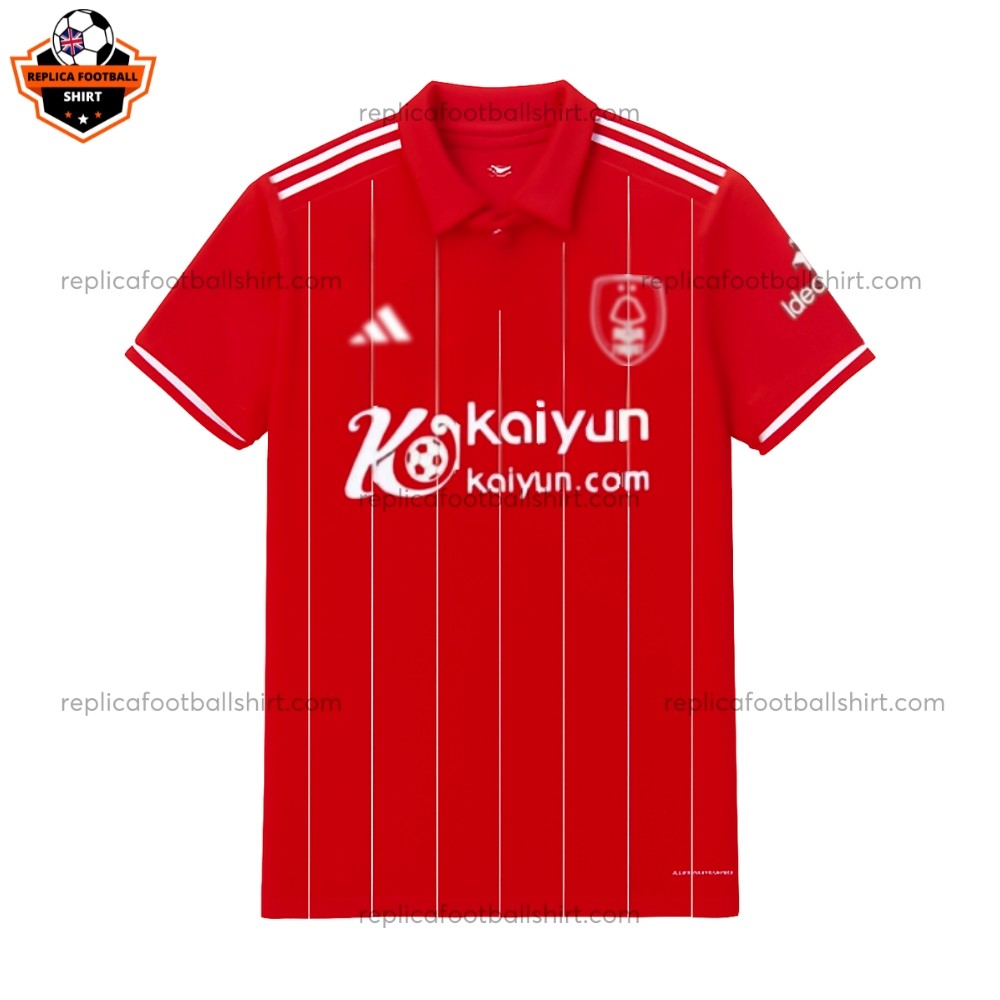 Nottingham Forest Home Men Replica Football Shirt 2025/26 Front View