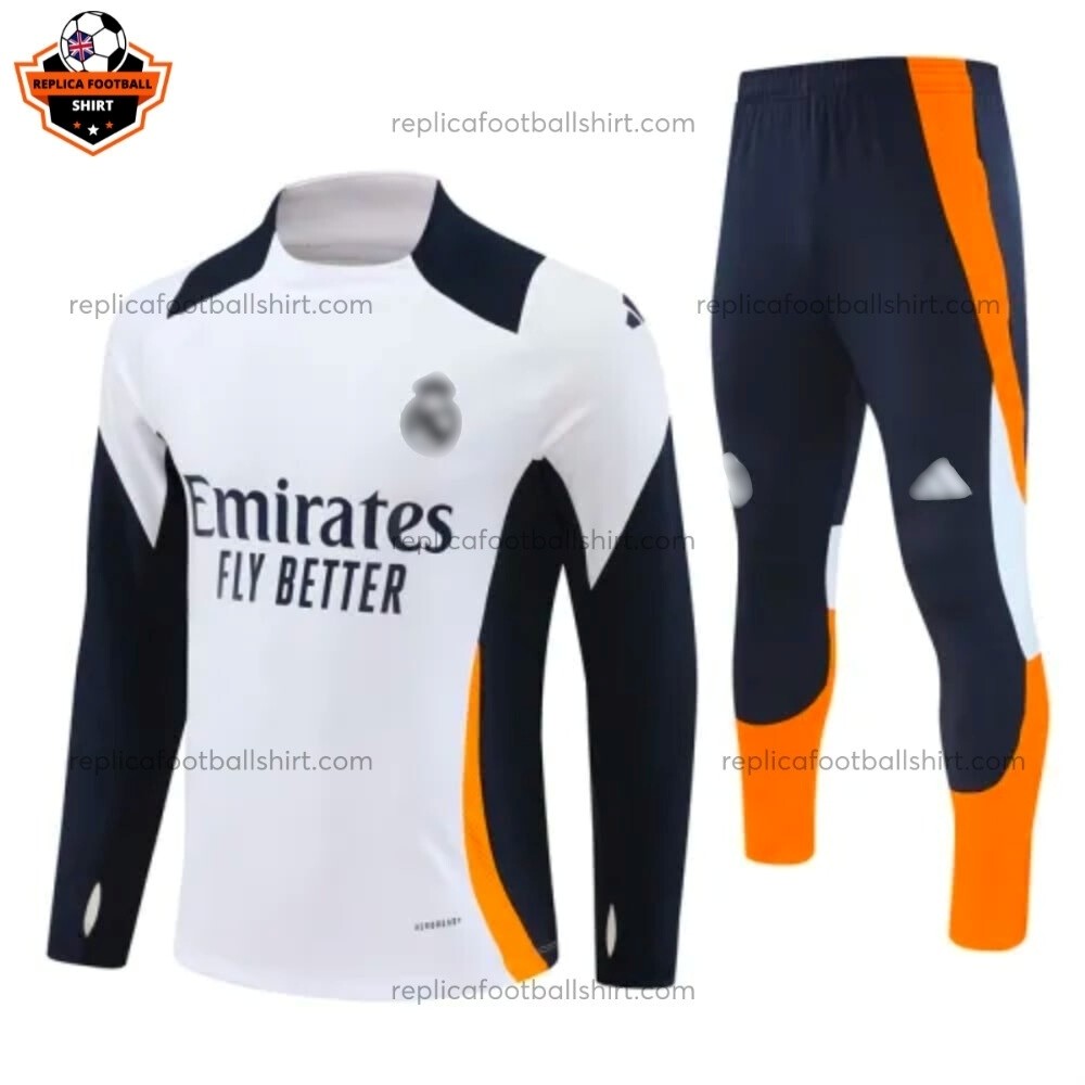 Real Madrid Royal Blue Training Men Replica Football Shirt 2024/25 Front View