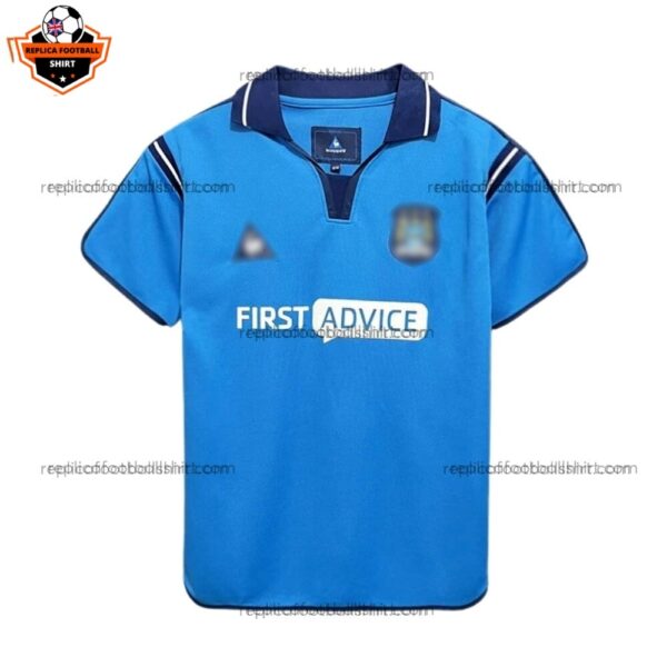Retro Manchester City Home Men Replica Football Shirt 2002/03 Front View