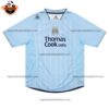 Retro Manchester City Home Men Replica Football Shirt 2007/08 Front View