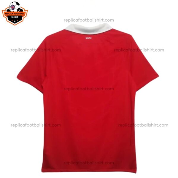Retro Manchester United Home Men Replica Football Shirt 2010/11 Back View