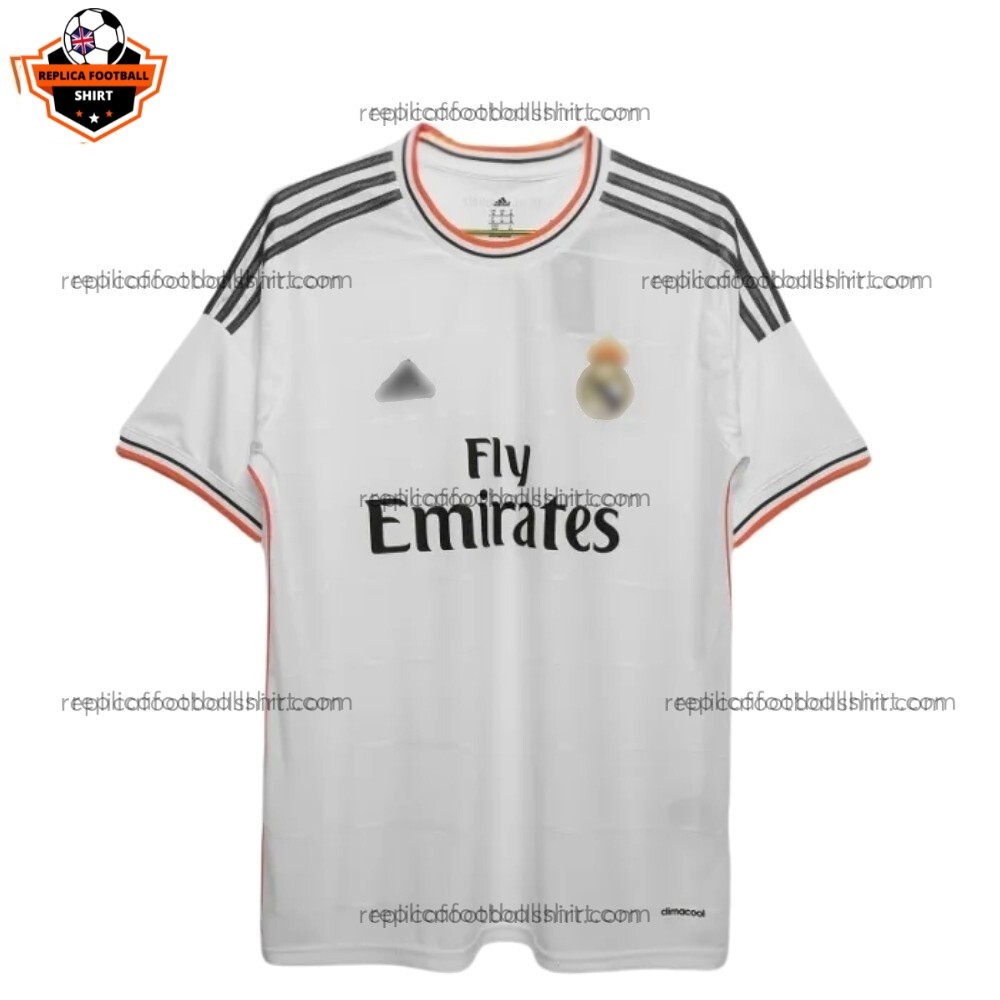 Retro Real Madrid Home Men Replica Football Shirt 2013/14 Front View