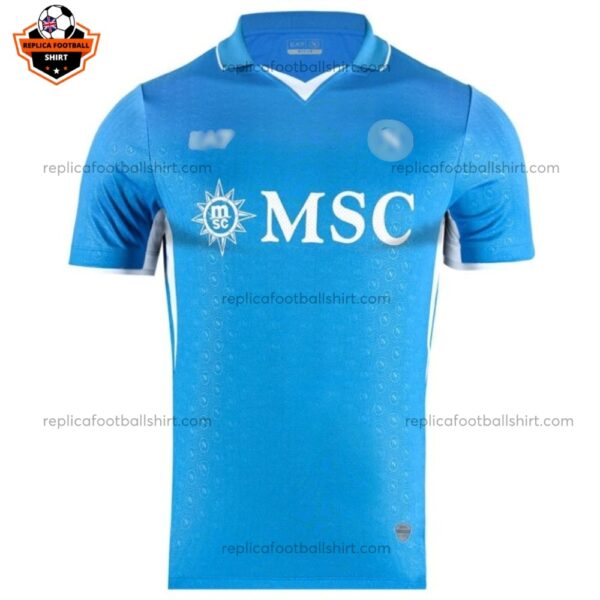 SSC Napoli Home Adult Replica Football Shirt 2024/25 LUKAKU 11 Printed Front View