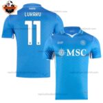 SSC Napoli Home Adult Replica Football Shirt 2024/25 LUKAKU 11 Printed
