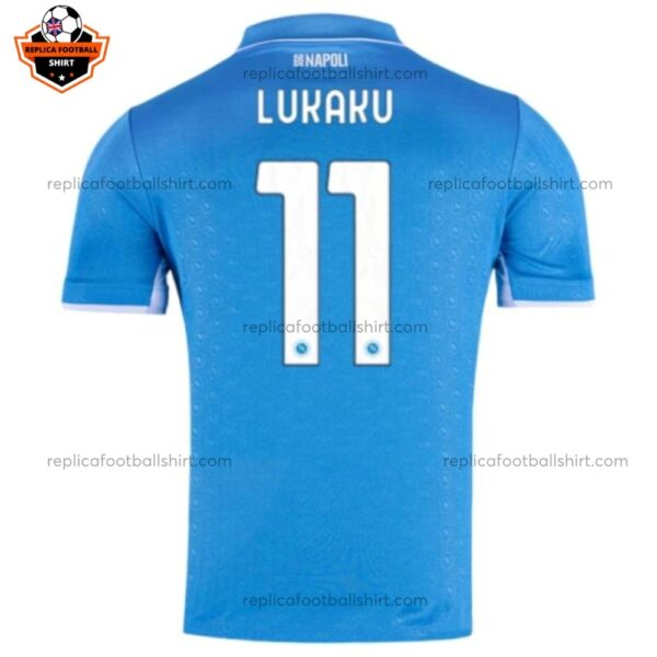 SSC Napoli Home Adult Replica Football Shirt 2024/25 LUKAKU 11 Printed Back View