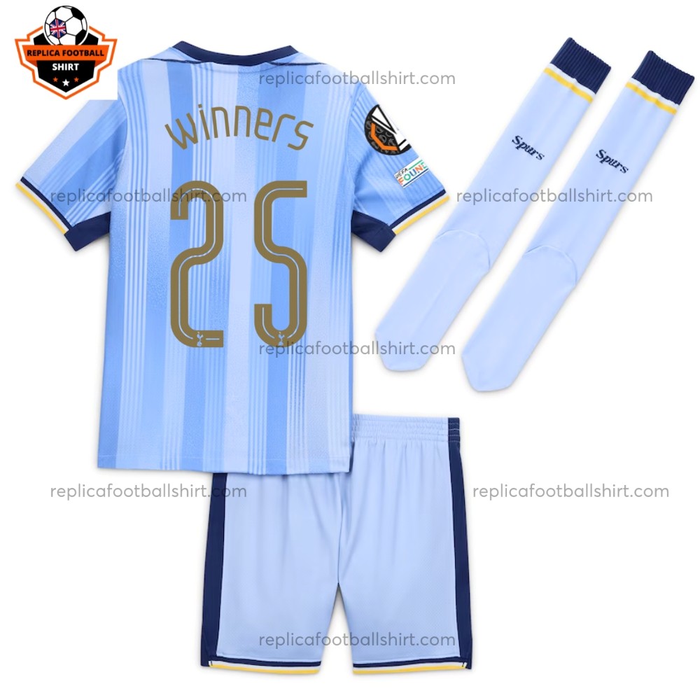 Tottenham Hotspur Winners 25 Away Kid Replica Football Kit 2024/25 Printed Back View