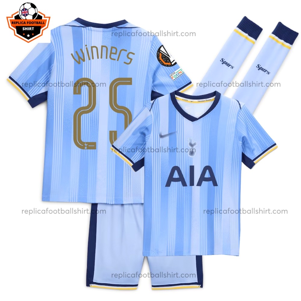 Tottenham Hotspur Winners 25 Away Kid Replica Football Kit 2024/25 Printed Full View