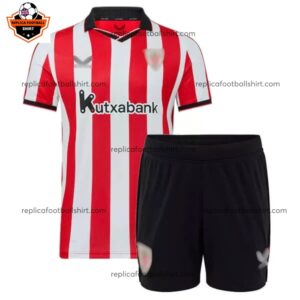 Athletic Club Bilbao Home Kid Replica Football Kit 2025/26 Front View