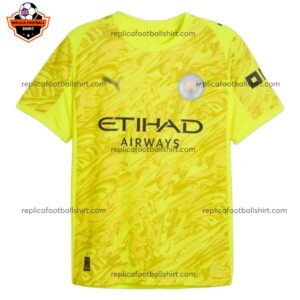 Manchester City Yellow Goalkeeper Men Replica Football Shirt 2025/26 Front View