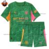 Manchester City Green Goalkeeper Kid Replica Football Kit 2025/26 Front View