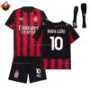 AC Milan Home Kid Replica Football Kit 2025-26 RAFA LEÃO 10 Printed