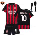 AC Milan Home Kid Replica Football Kit 2025/26 RAFA LEÃO 10 Printed