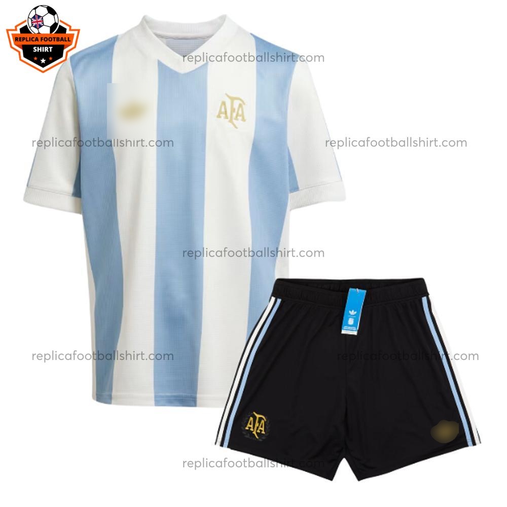 Argentina 50th Anniversary Kid Replica Football Kit 2024/25 - Front View