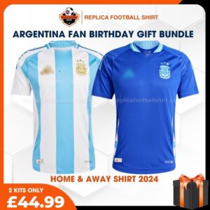 Argentina FC 2024 Birthday Bundle - Home & Away Replica Football Shirt for True Fans - Over View