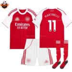 Arsenal Home Kid Replica Football Kit 2025/26 MARTINELLI 11 Printed