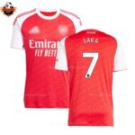 Arsenal Home Men Replica Football Shirt 2025/26 SAKA 7 Printed