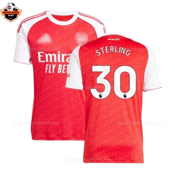 Arsenal Home Men Replica Football Shirt 2025-26 Sterling 30 Printed
